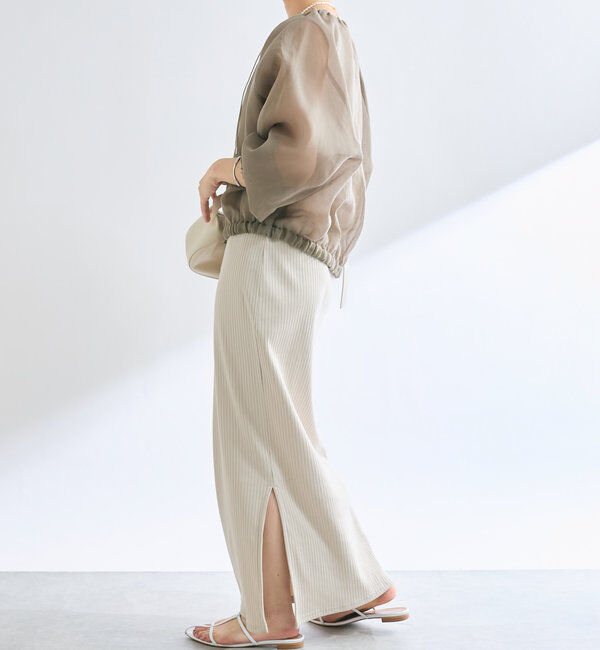  「【軽やかな着心地】ソフトオーガンジーZIPブルゾン」|ブルゾン・スタジャン|