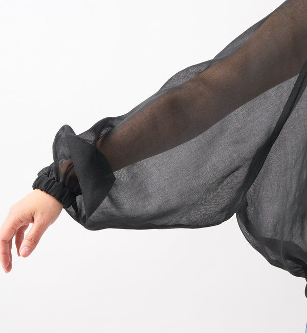  「【軽やかな着心地】ソフトオーガンジーZIPブルゾン」|ブルゾン・スタジャン|