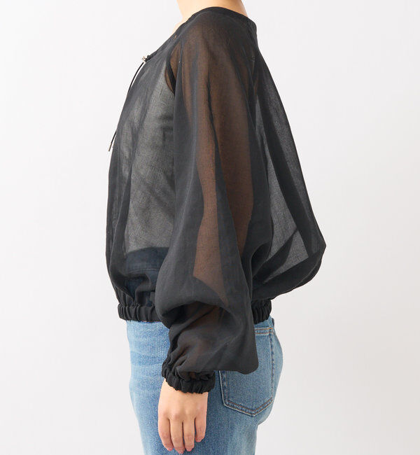  「【軽やかな着心地】ソフトオーガンジーZIPブルゾン」|ブルゾン・スタジャン|