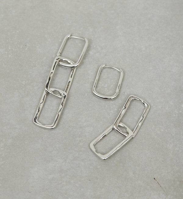  「3WAYスクエアリングピアス」|リング|