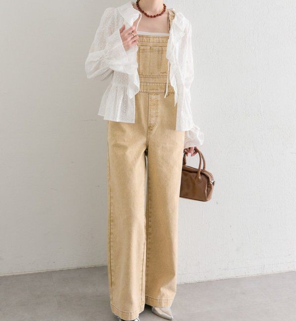  「フレアサロペット」|オールインワン|イエロー