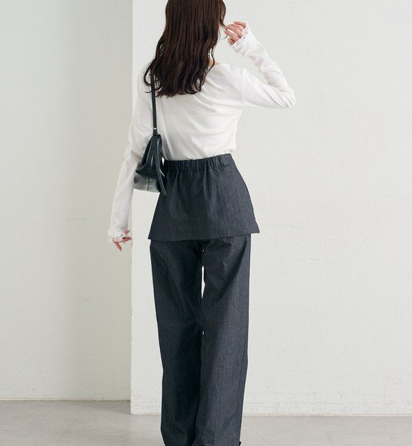  「レースドッキングオフショルプルオーバー」|Tシャツ・カットソー|