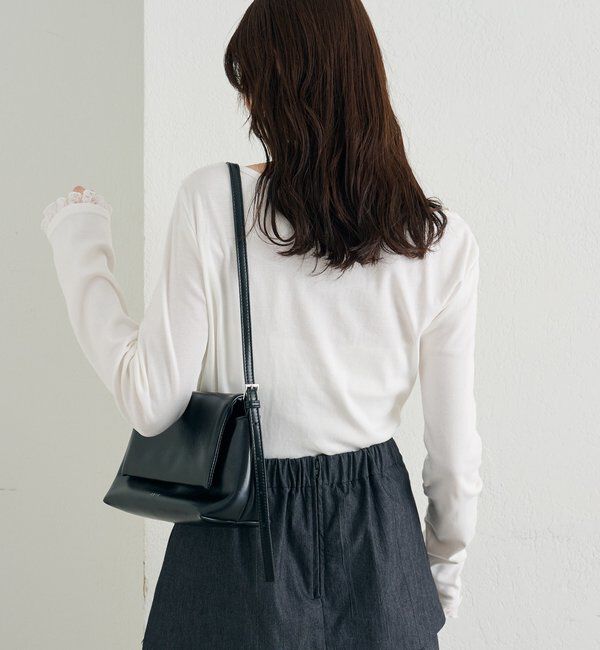  「レースドッキングオフショルプルオーバー」|Tシャツ・カットソー|