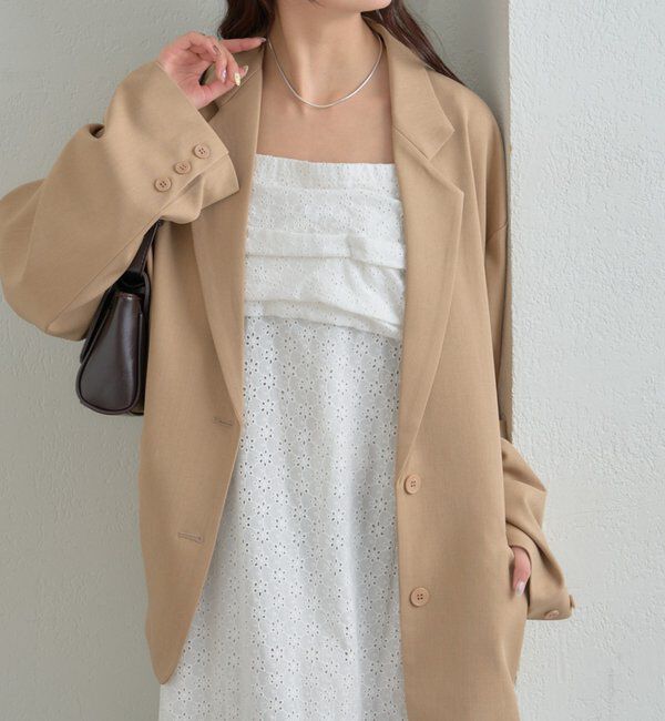  「フラワー刺繍キャミワンピース」|ワンピース|