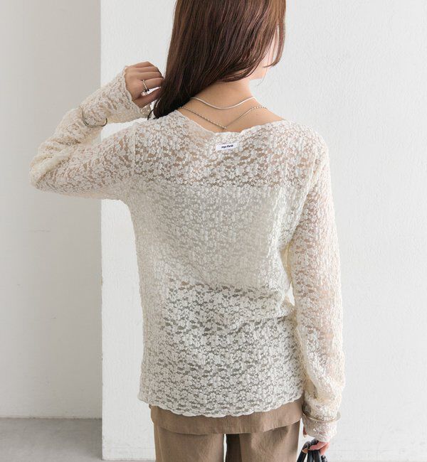  「フラワーカットレースカーディガン」|Tシャツ・カットソー|