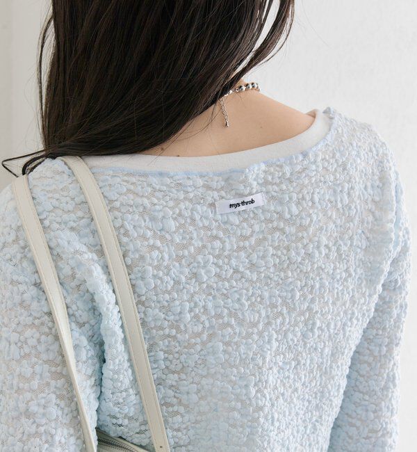  「フラワーカットレースカーディガン」|Tシャツ・カットソー|