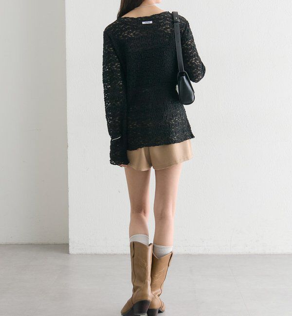  「フラワーカットレースカーディガン」|Tシャツ・カットソー|