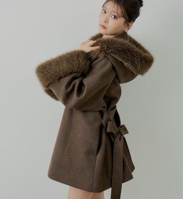 新色追加】ファー襟ケープコート｜ルミネのファッション通販アイルミネ