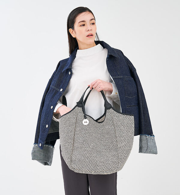 collex「【MARCO MASI】【別注】 レザーハンドル ラフィア トートバッグL」|トートバッグ|