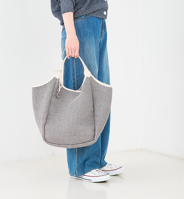 collex「【MARCO MASI】【別注】 レザーハンドル ラフィア トートバッグL」|トートバッグ|