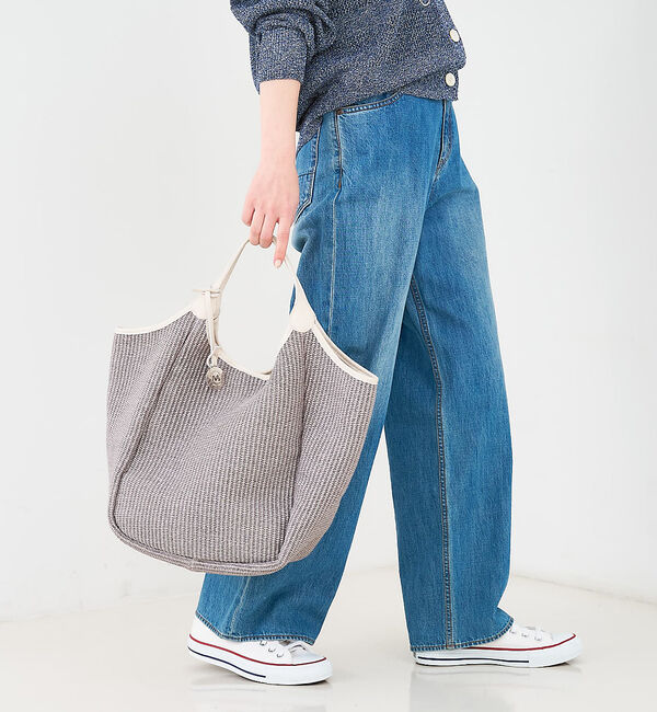 collex「【MARCO MASI】【別注】 レザーハンドル ラフィア トートバッグL」|トートバッグ|