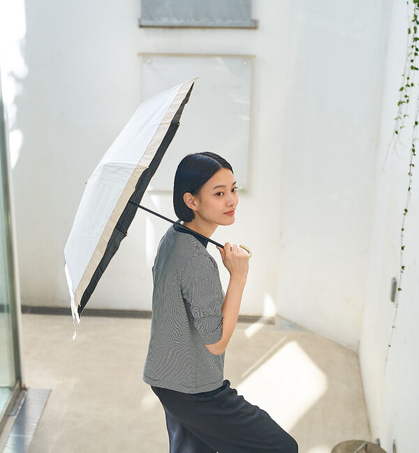 collex「ベーシックバイカラー 折りたたみ日傘【assa】【WEB限定】」|傘|アイボリー