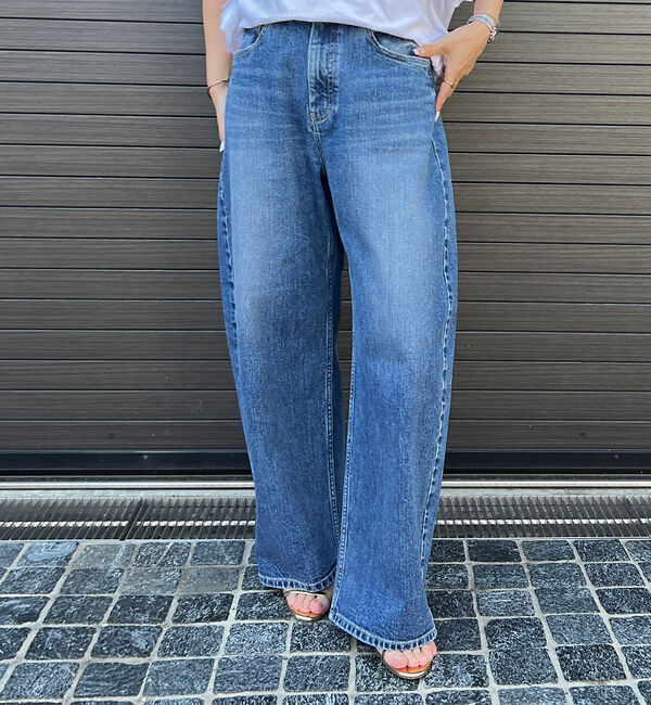 Rouge vif「【RED CARD/レッドカード】Montana カーブバギーデニム」|デニム|