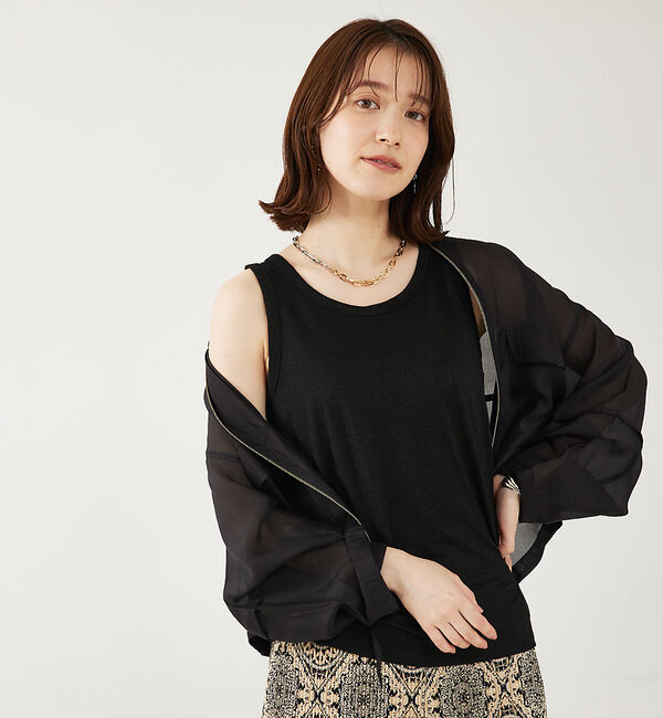 abahouse mavie「ラメタンクトップ」|キャミソール|