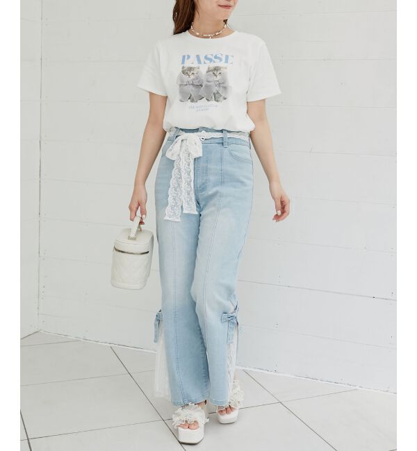  「リボンネコチャンTシャツ」|Tシャツ・カットソー|