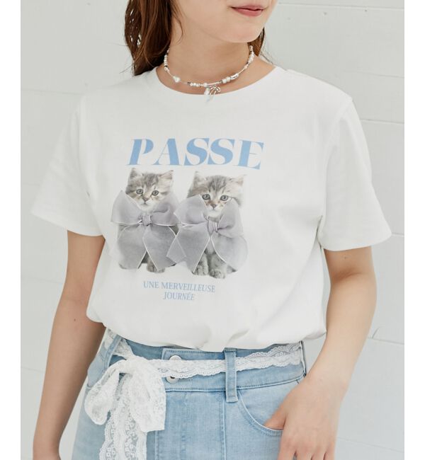  「リボンネコチャンTシャツ」|Tシャツ・カットソー|