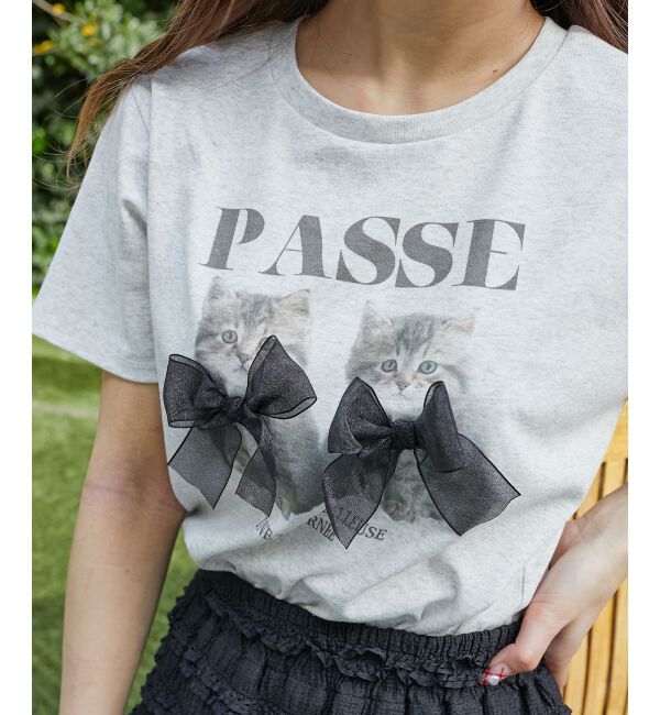  「リボンネコチャンTシャツ」|Tシャツ・カットソー|