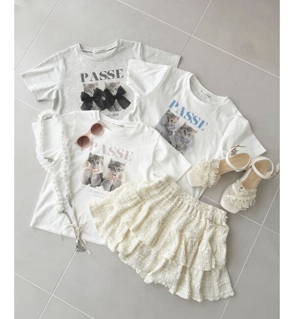  「リボンネコチャンTシャツ」|Tシャツ・カットソー|