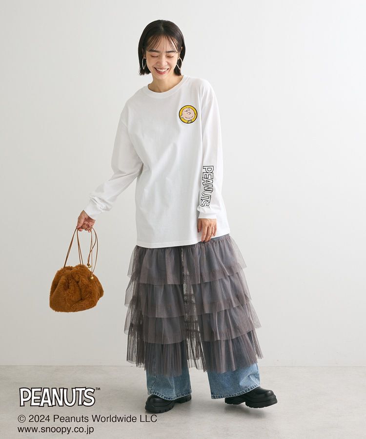 Green Parks「■PEANUTS ワッペンロンT」|Tシャツ・カットソー|