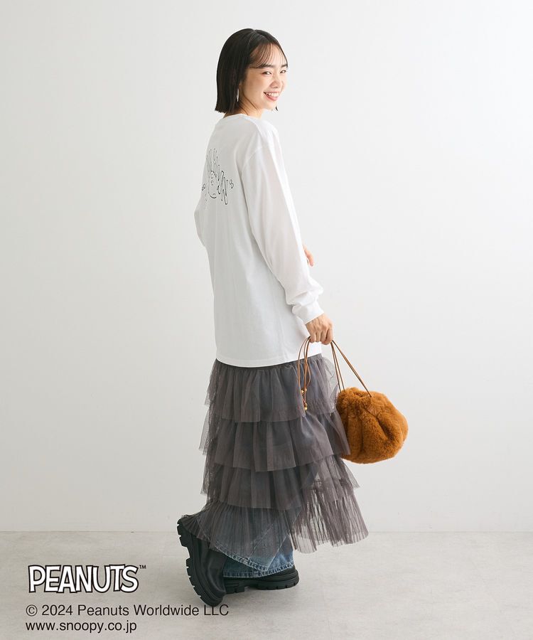 Green Parks「■PEANUTS ワッペンロンT」|Tシャツ・カットソー|