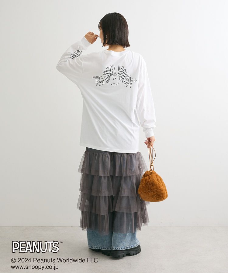 Green Parks「■PEANUTS ワッペンロンT」|Tシャツ・カットソー|