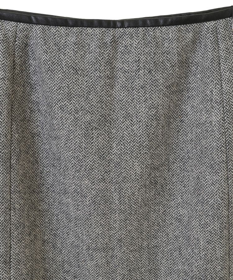 YECCA VECCA「ツイードパイピングスカート」|タイト|