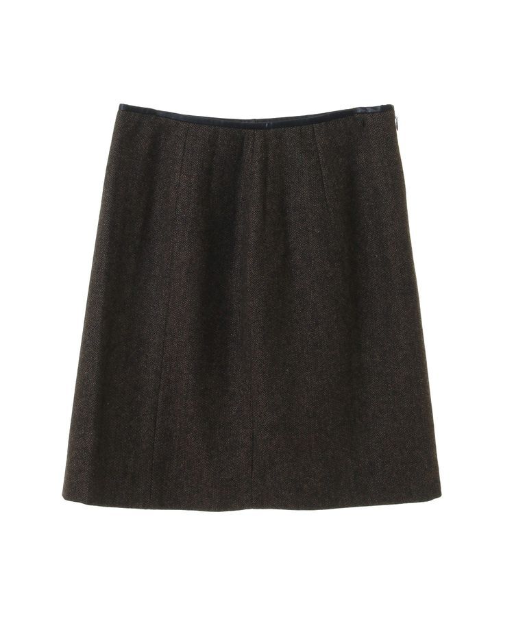 YECCA VECCA「ツイードパイピングスカート」|タイト|
