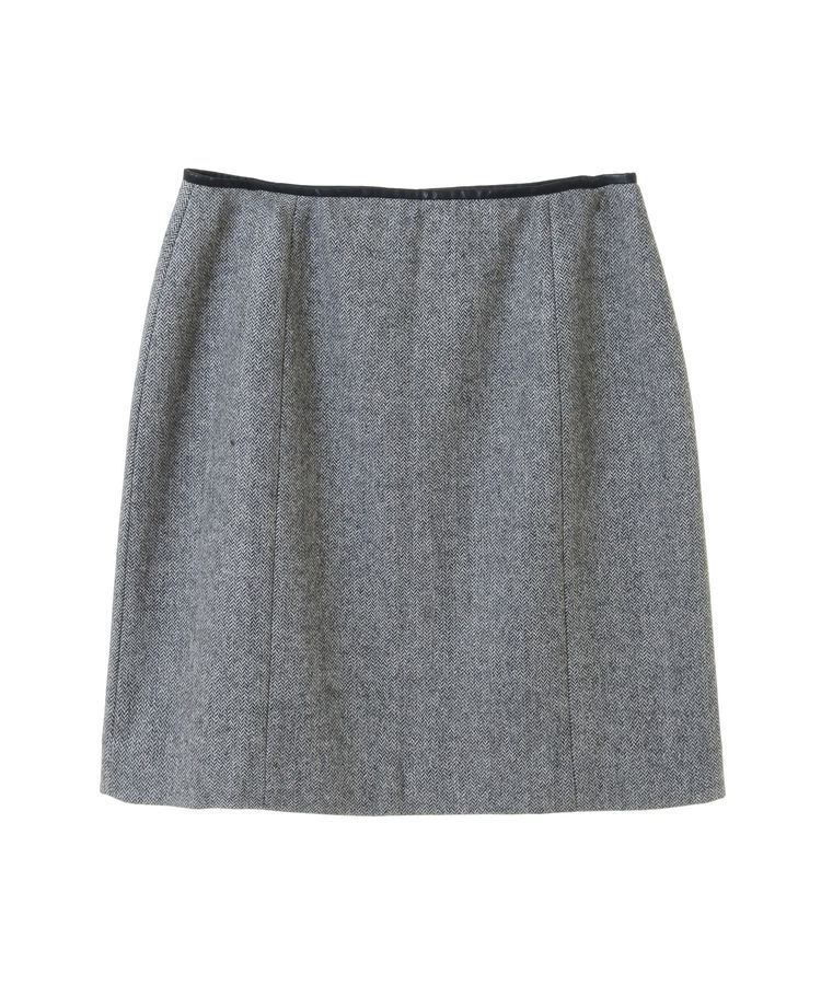 YECCA VECCA「ツイードパイピングスカート」|タイト|