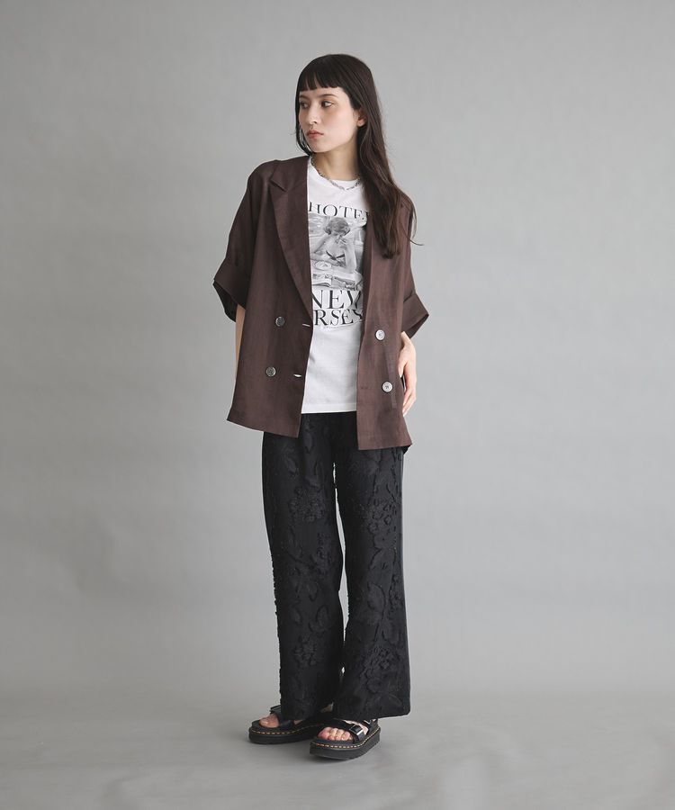 GARAGE OF GOOD CLOTHING「リネン半袖ジャケット」|テーラードジャケット|