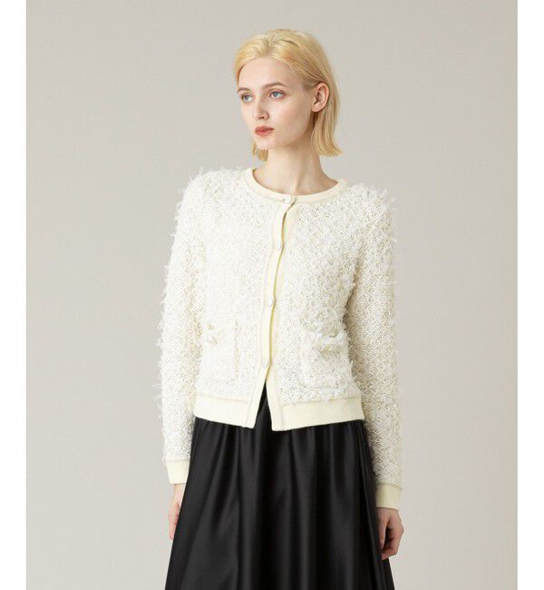 LOULOU WILLOUGHBY「【LOULOU WILLOUGHBY】MIX TWEEDカーディガン」|カーディガン|