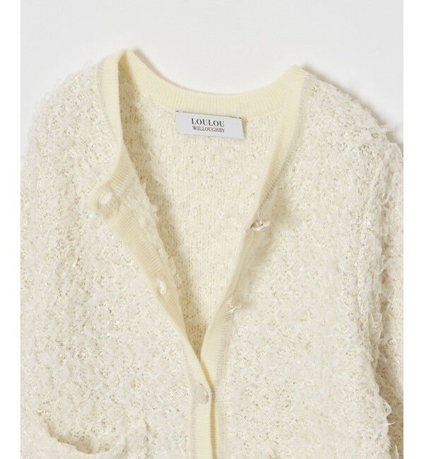 LOULOU WILLOUGHBY「【LOULOU WILLOUGHBY】MIX TWEEDカーディガン」|カーディガン|