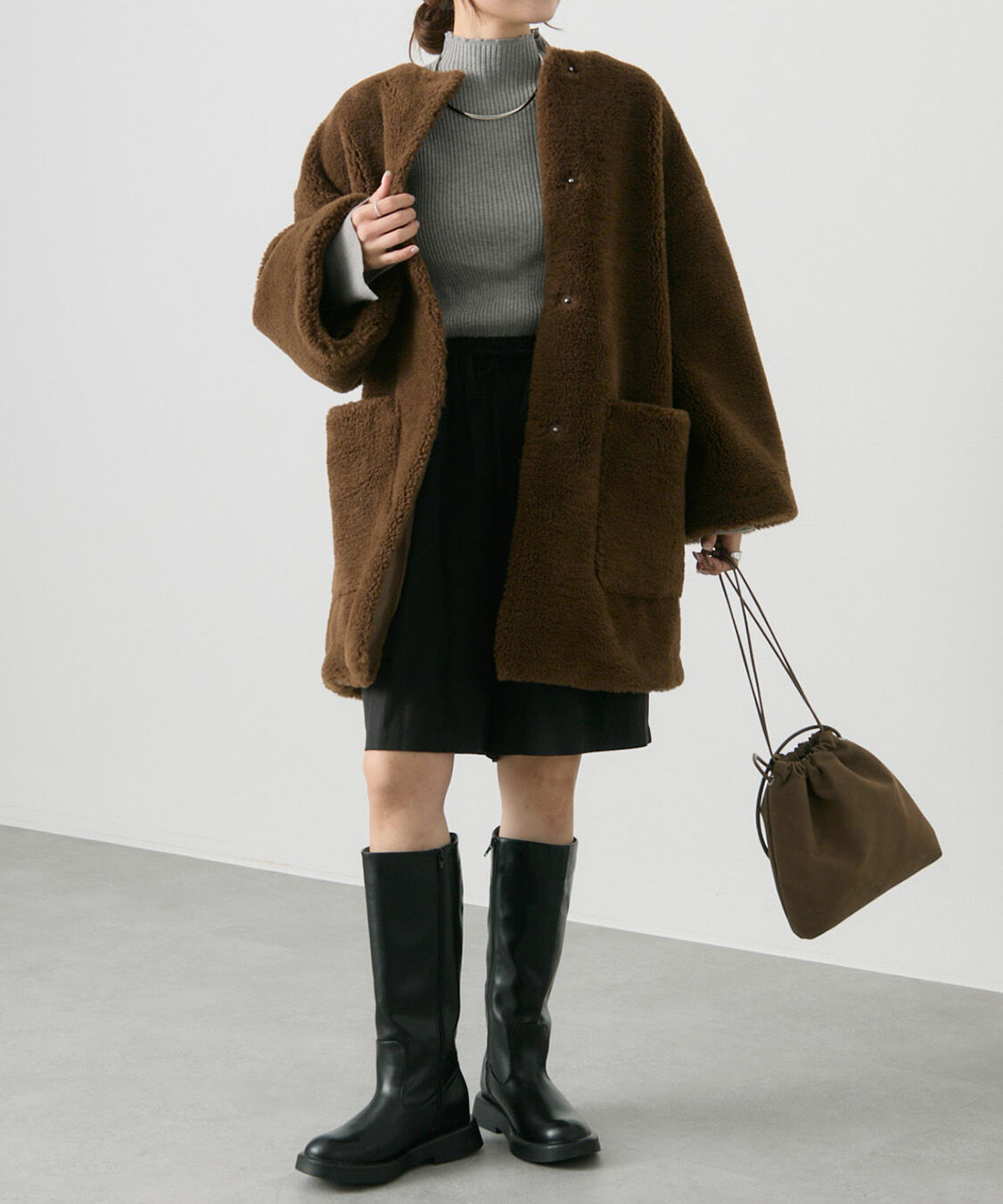 リサイクルボアノーカラーコート｜ルミネのファッション通販アイルミネ