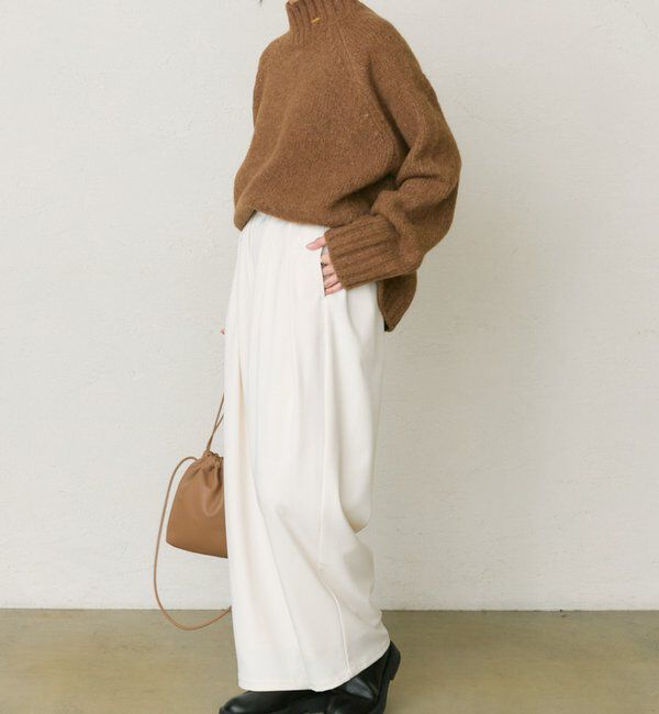  「アルパカ混ハイネックニットプルオーバー」|キャミソール|