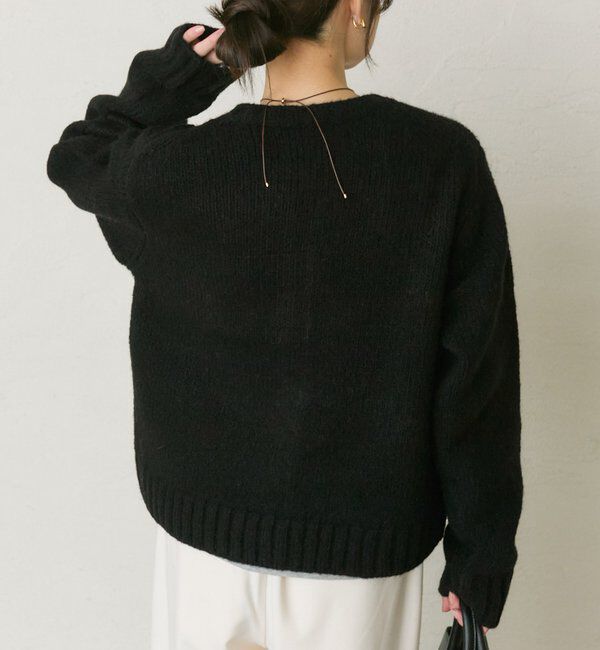  「アルパカ混ニットカーディガン」|カーディガン|