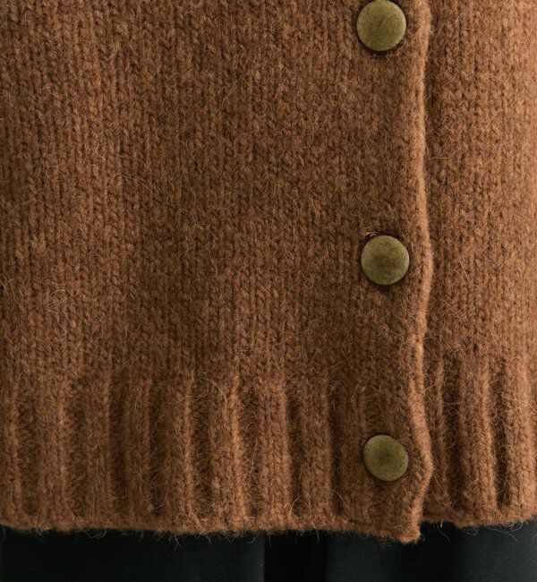  「アルパカ混ニットカーディガン」|カーディガン|