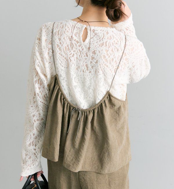  「モールペイズリーストレッチレースプルオーバー」|プルオーバー|