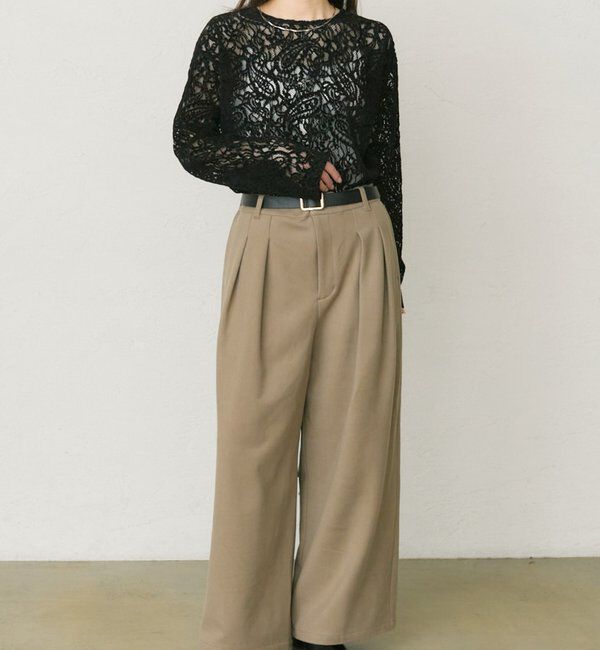  「モールペイズリーストレッチレースプルオーバー」|プルオーバー|