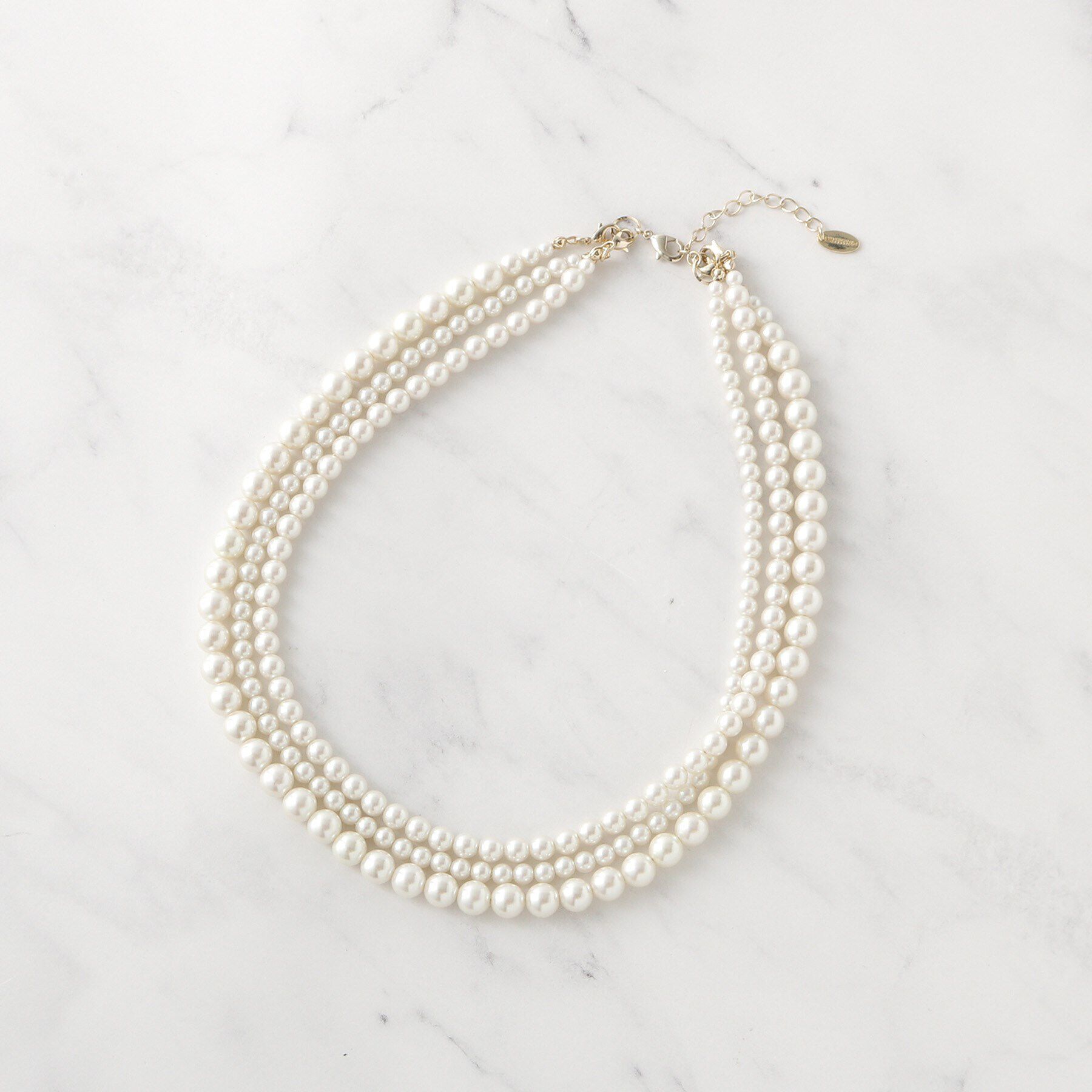 UNTITLED「【セレモニー対応】レイヤードフェイクパール」|ネックレス|