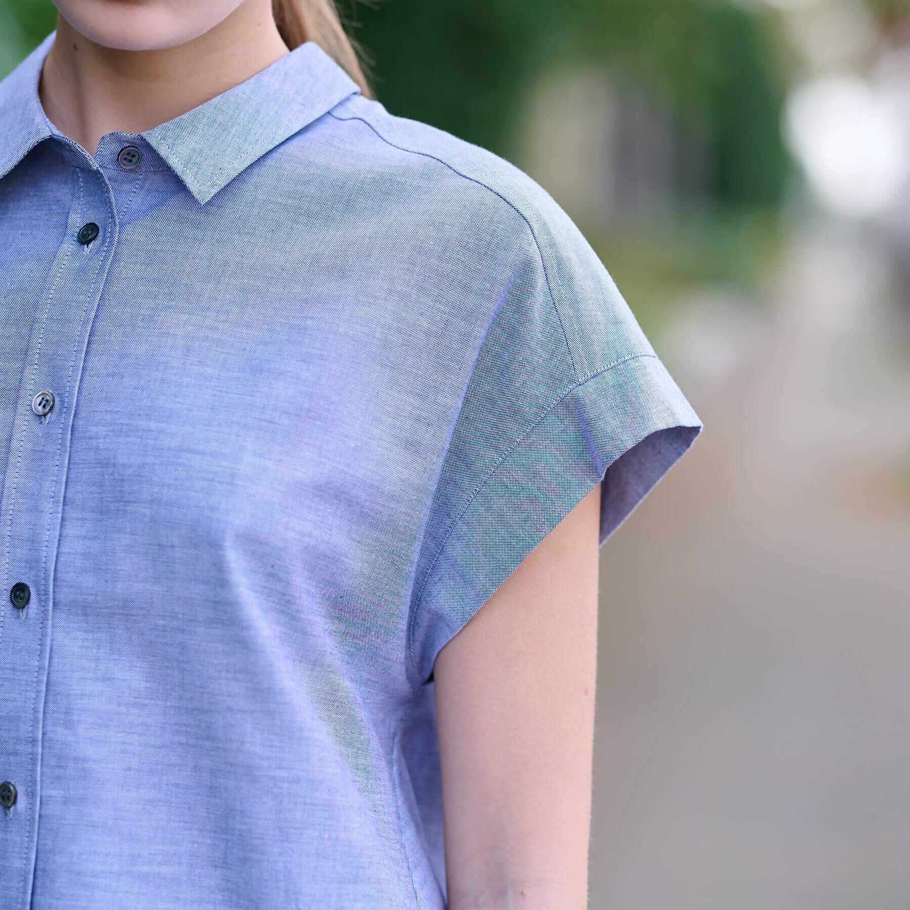 DRESSTERIOR「【日本製/コットン100％】バックフレアオックスシャツ」|シャツ・ブラウス|