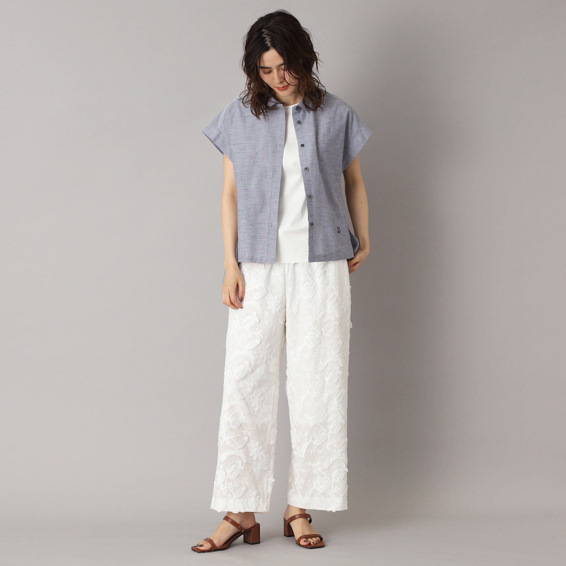 DRESSTERIOR「【日本製/コットン100％】バックフレアオックスシャツ」|シャツ・ブラウス|