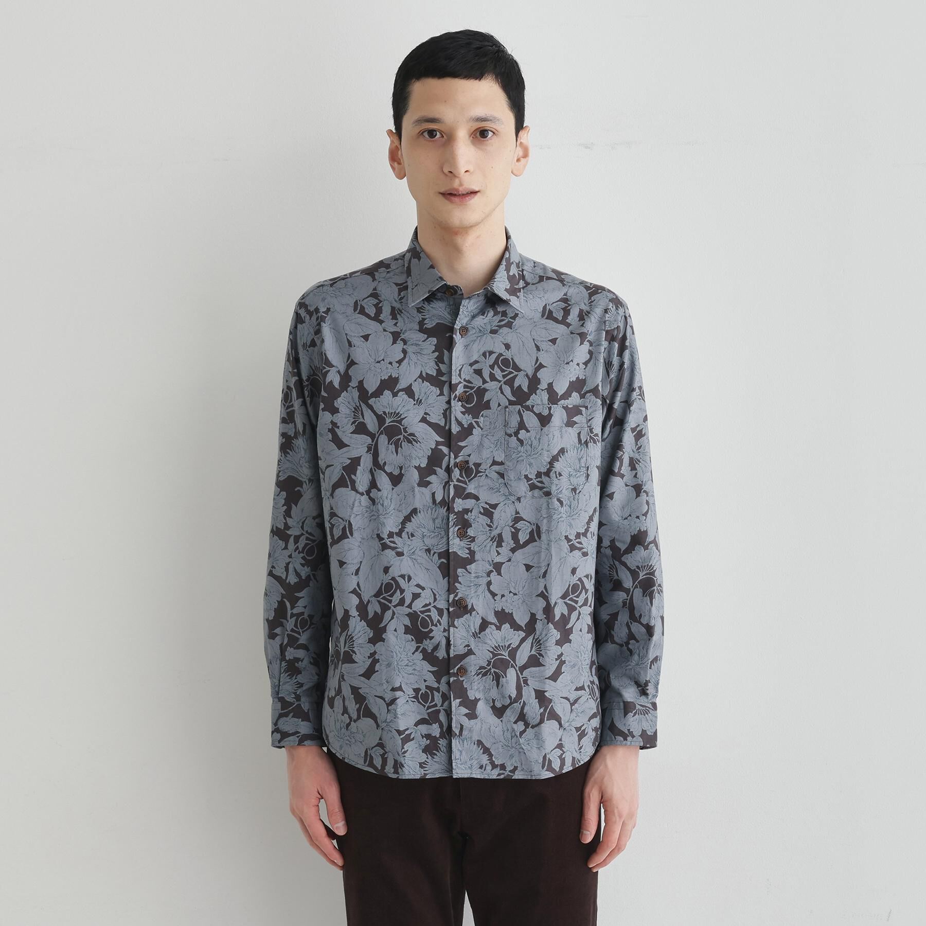 TAKEO KIKUCHI「【LIMITED】フラワープリント長袖シャツ」|シャツ・ブラウス|