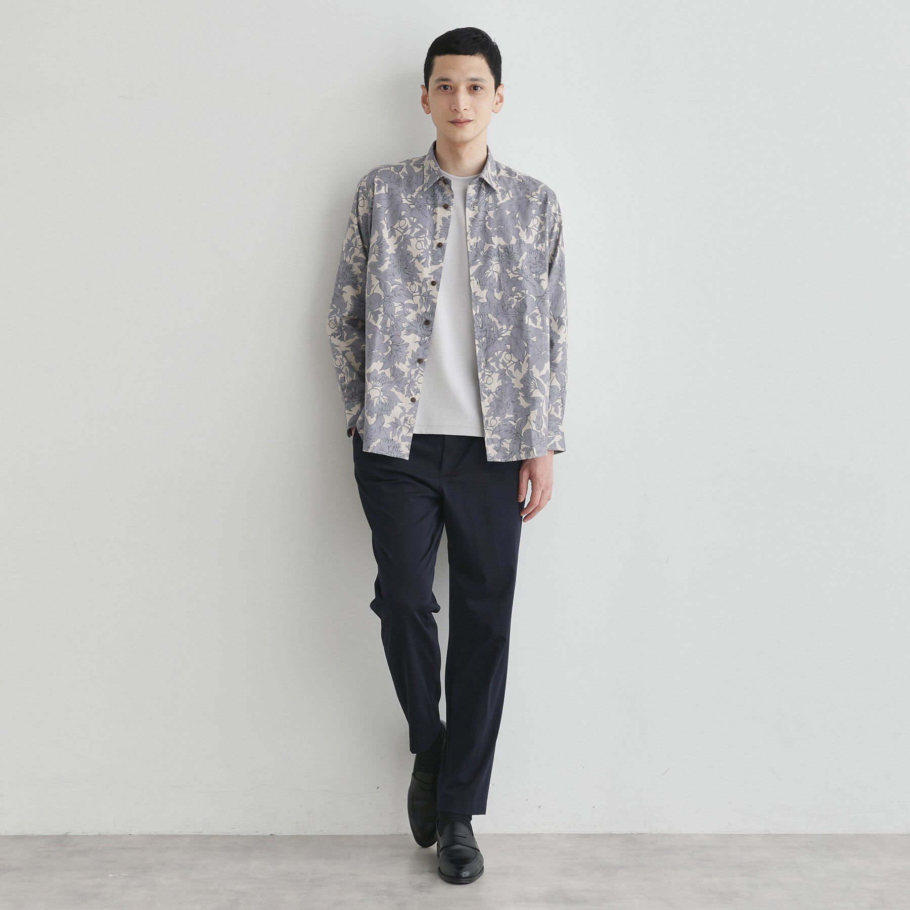 TAKEO KIKUCHI「【LIMITED】フラワープリント長袖シャツ」|シャツ・ブラウス|