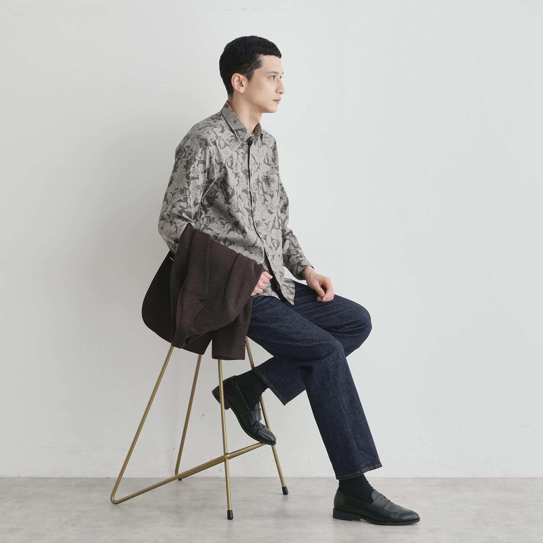 TAKEO KIKUCHI「【LIMITED】フラワープリント長袖シャツ」|シャツ・ブラウス|