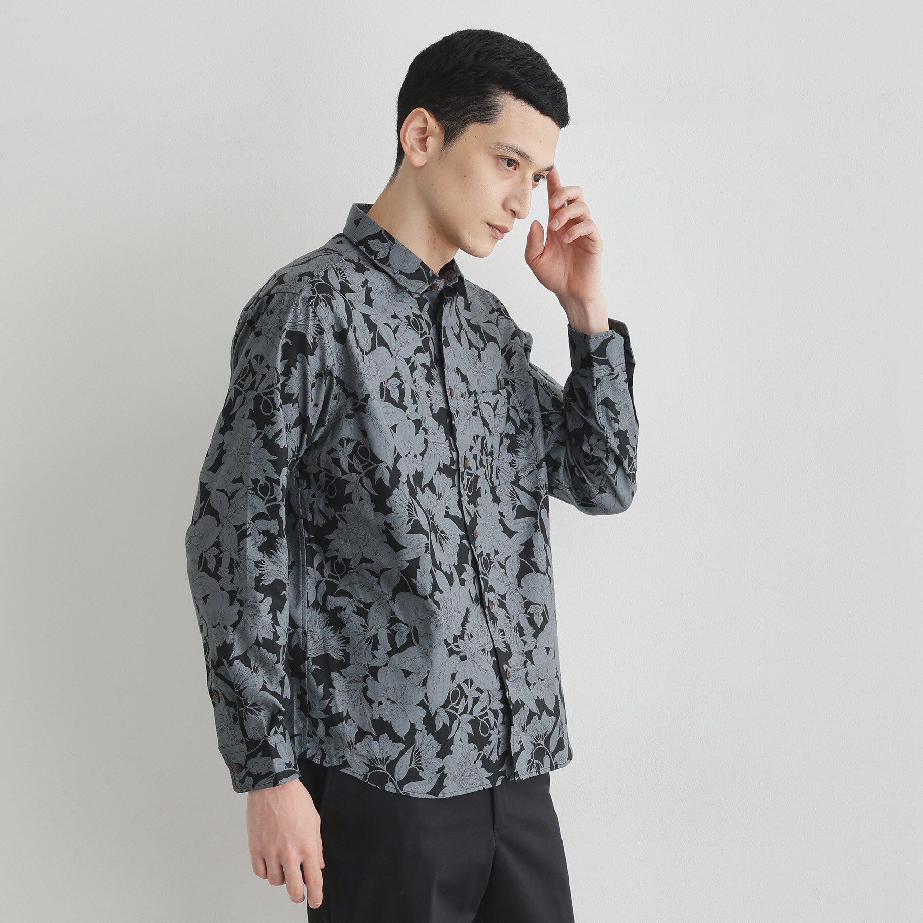 TAKEO KIKUCHI「【LIMITED】フラワープリント長袖シャツ」|シャツ・ブラウス|