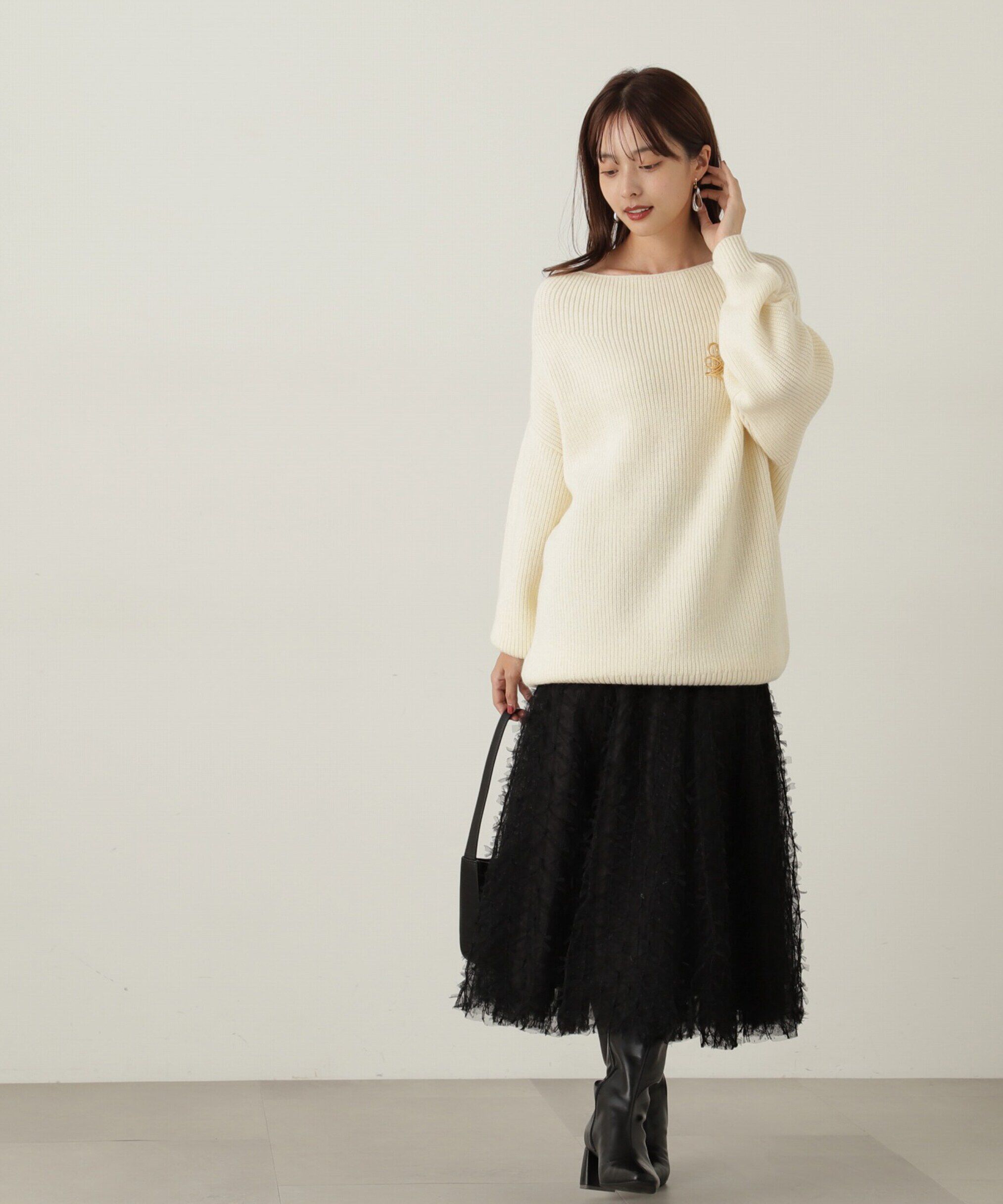 PROPORTION BODY DRESSING「レースアップチュールスカート」|スカート|