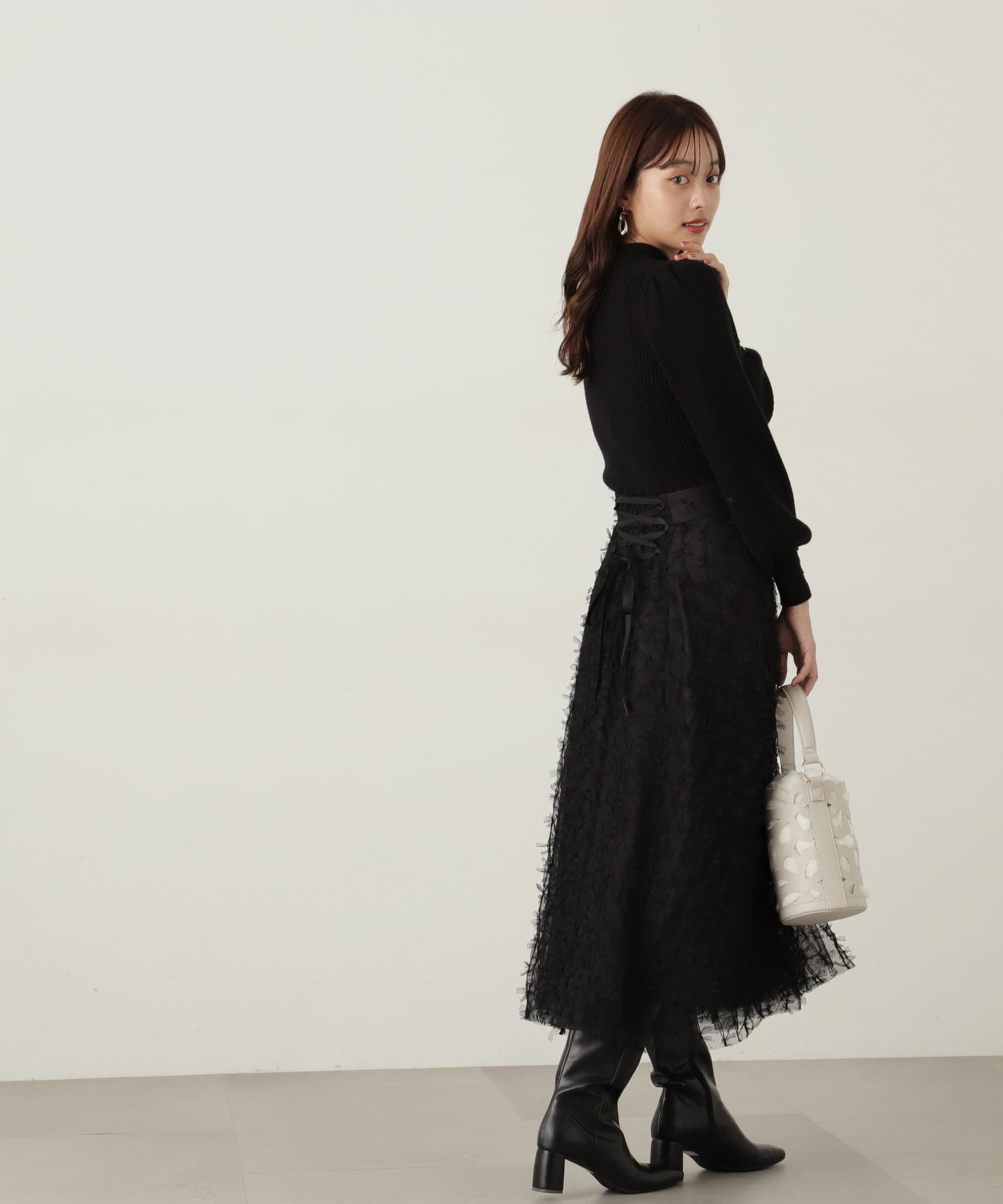 PROPORTION BODY DRESSING「レースアップチュールスカート」|スカート|