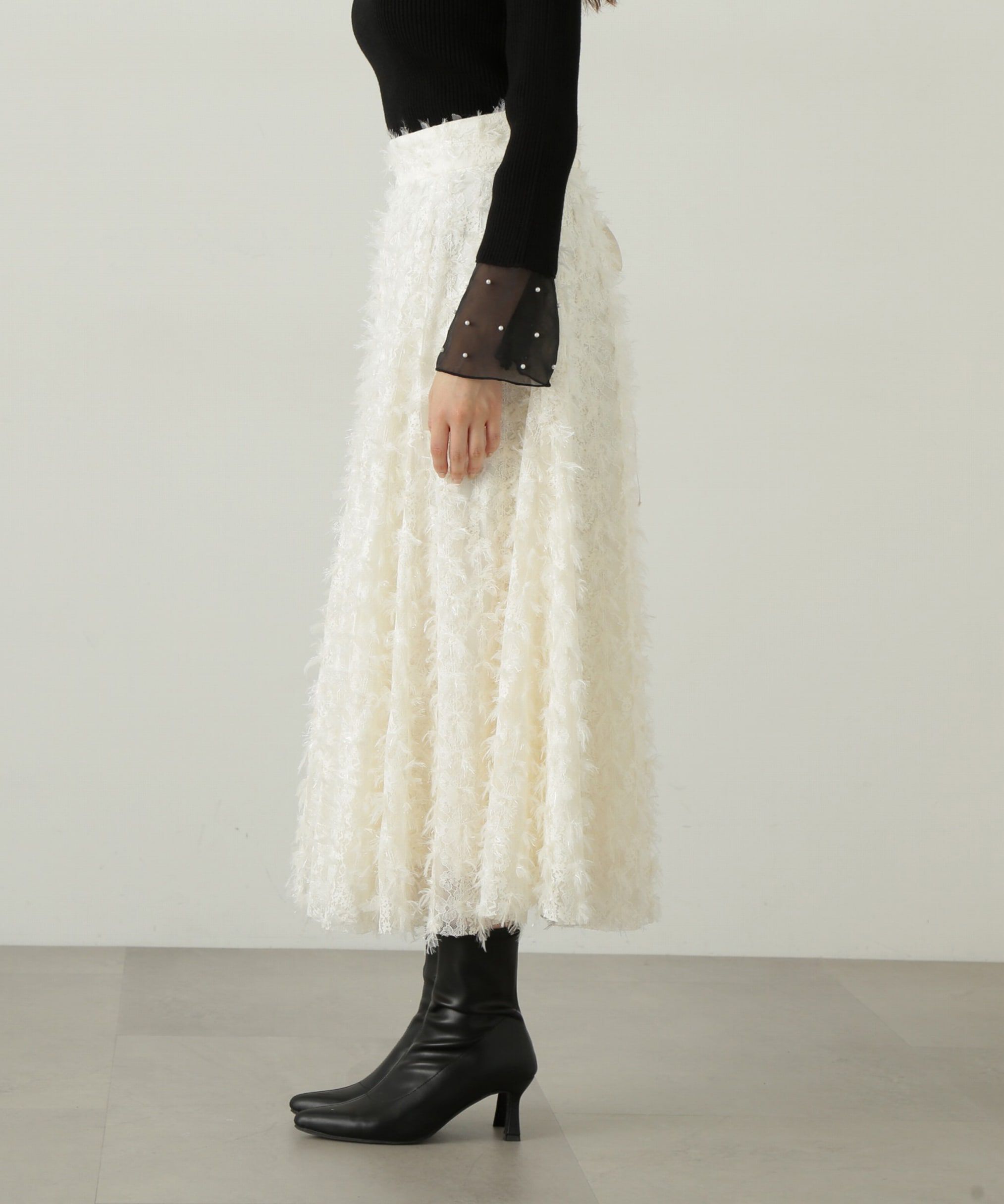 PROPORTION BODY DRESSING「レースアップチュールスカート」|スカート|