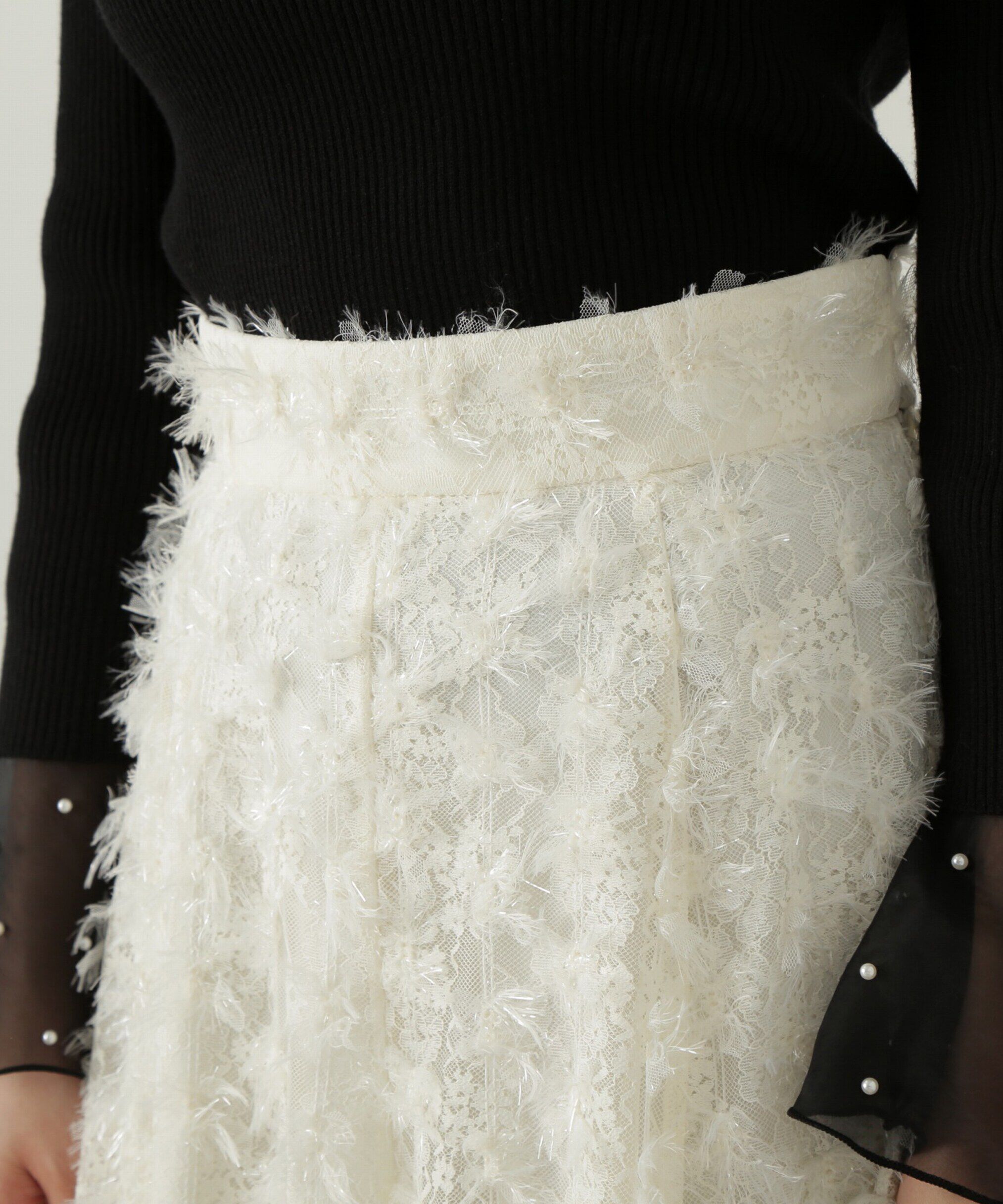 PROPORTION BODY DRESSING「レースアップチュールスカート」|スカート|