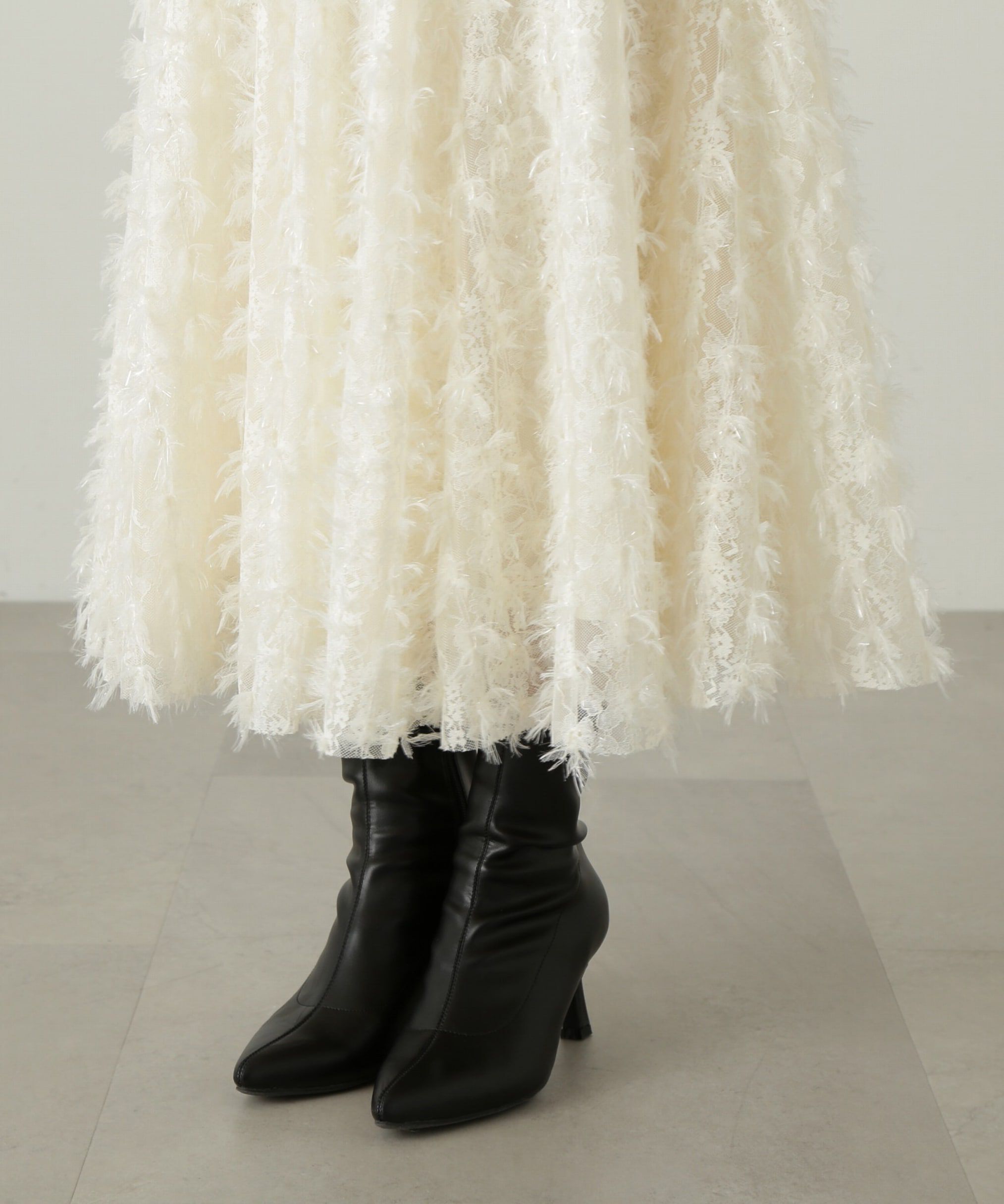 PROPORTION BODY DRESSING「レースアップチュールスカート」|スカート|