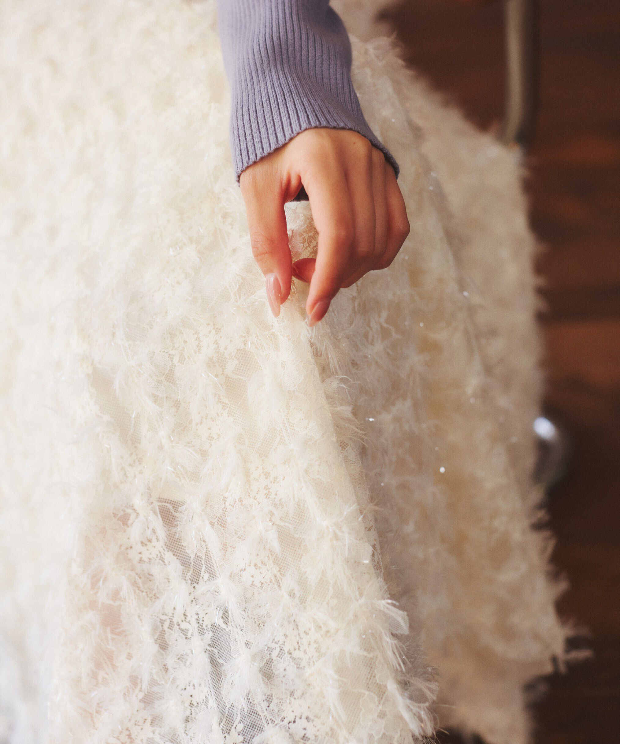 PROPORTION BODY DRESSING「レースアップチュールスカート」|スカート|